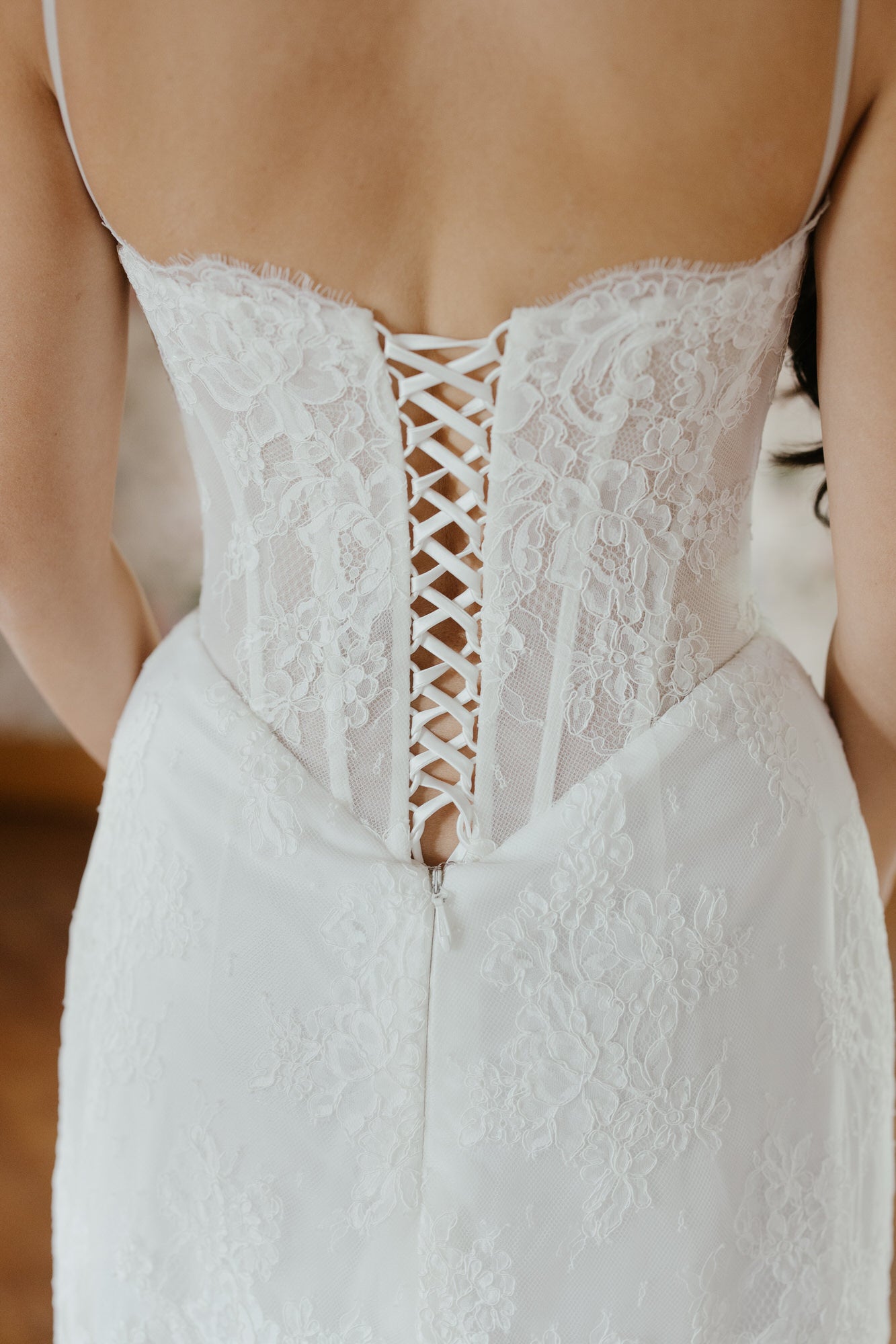 Laura - Lace Corset Bridal Mini